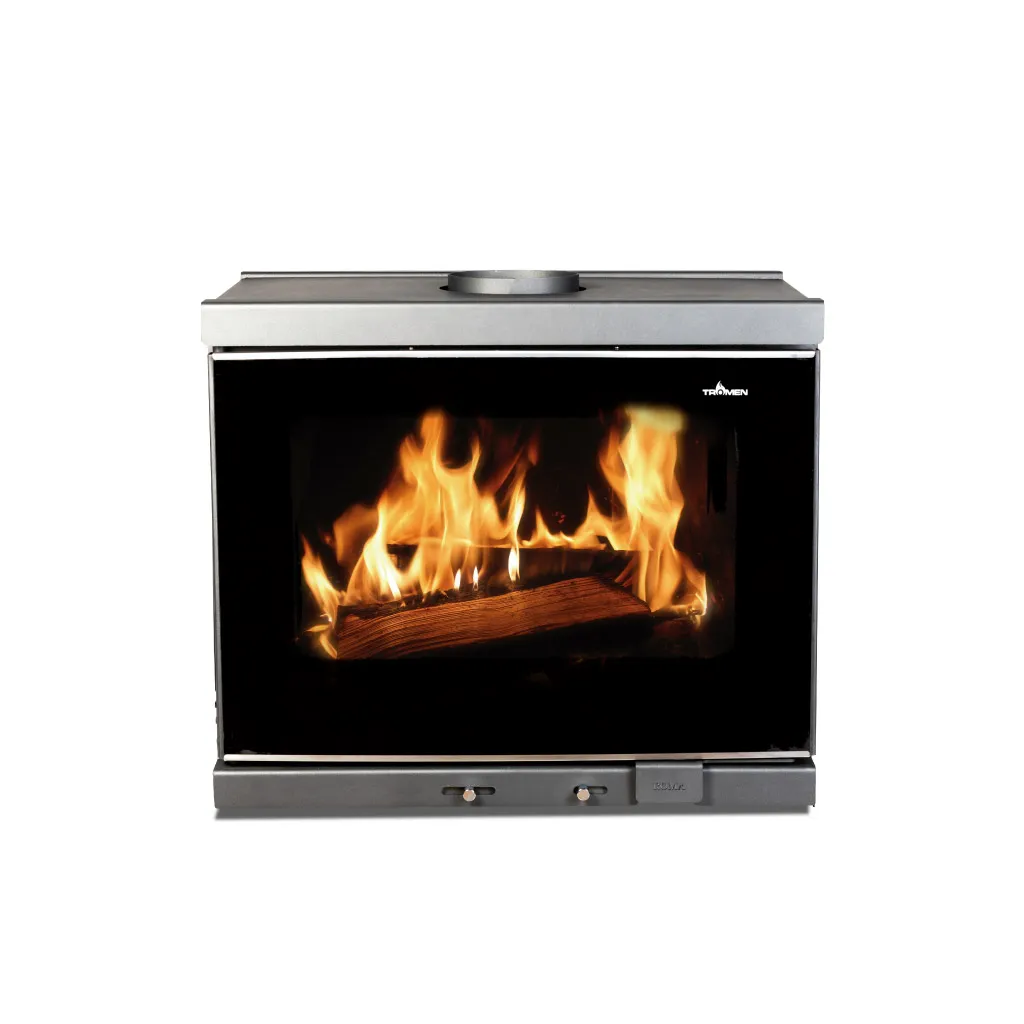 Calefactor a leña Roma black